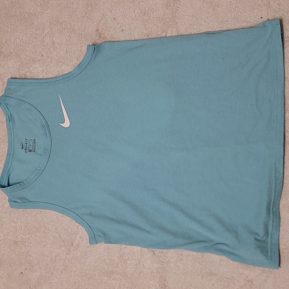 Baby blue Nike tank top